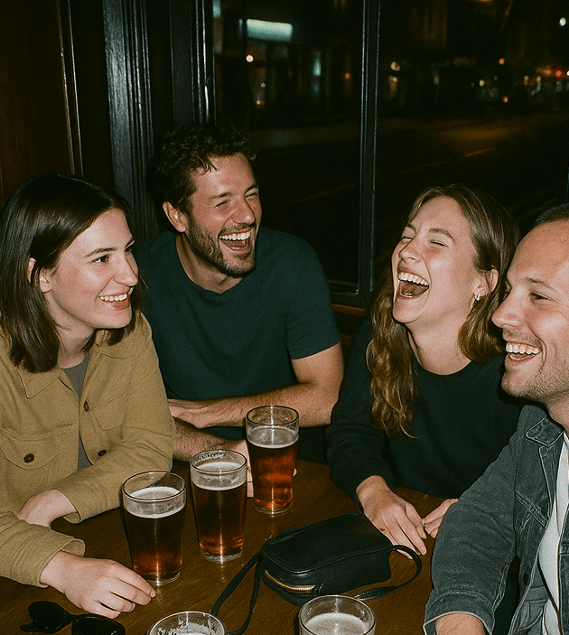 Happy couples using Tandem
